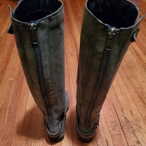 Steve Madden Gray Riding Boots